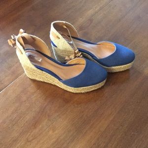 SCHUTZ Blue Espadrille platform